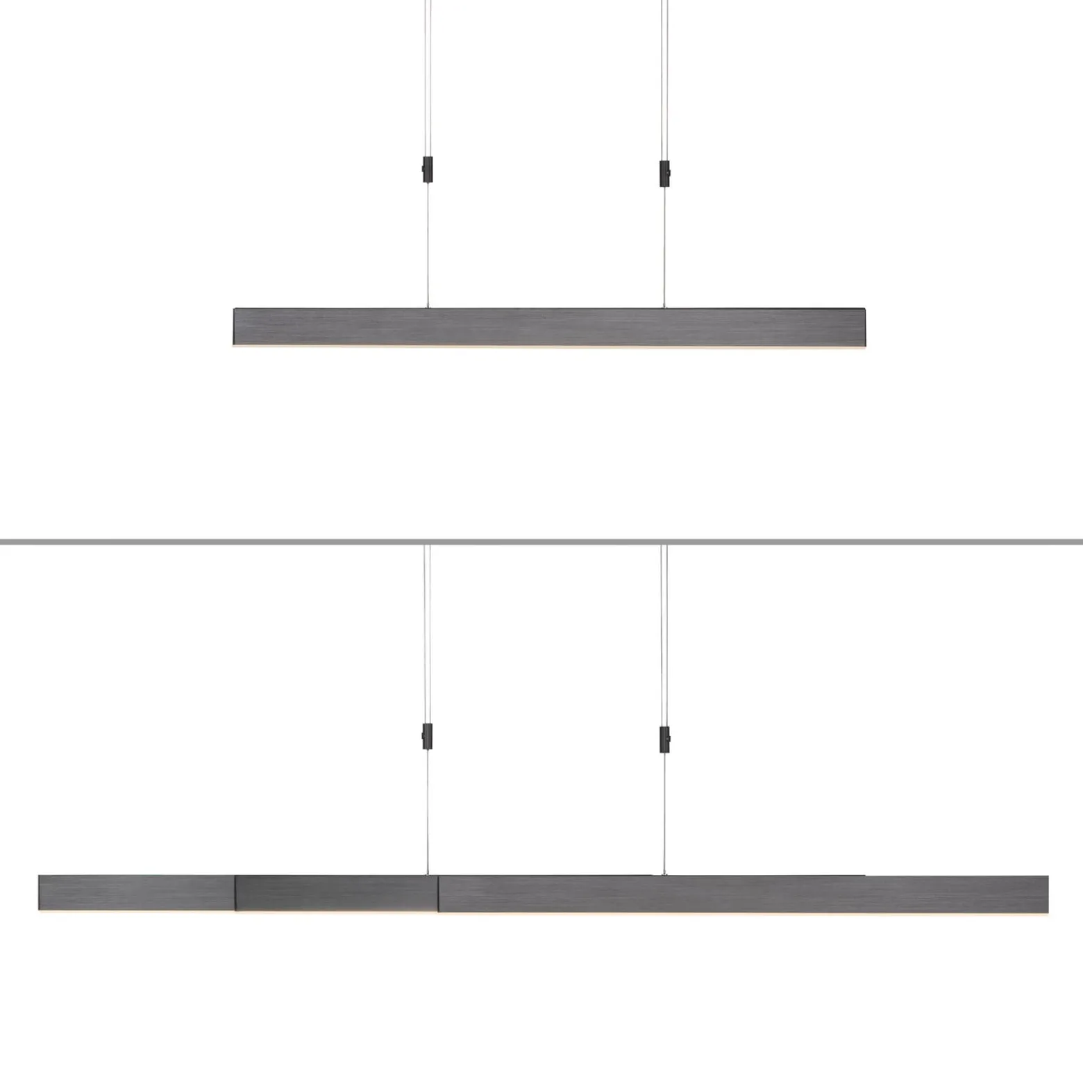 LED-Hängeleuchte PURE Moto, platin, dimmbar, CCT