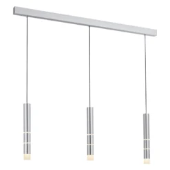 LED-Hängeleuchte PURE Vega, drei Zylinder, alu