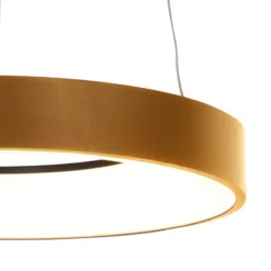 LED-Hängeleuchte Ringlede, Ø 48 cm, gold