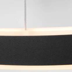 LED-Hängeleuchte Ringlux Ø 60cm 2-flammig schwarz