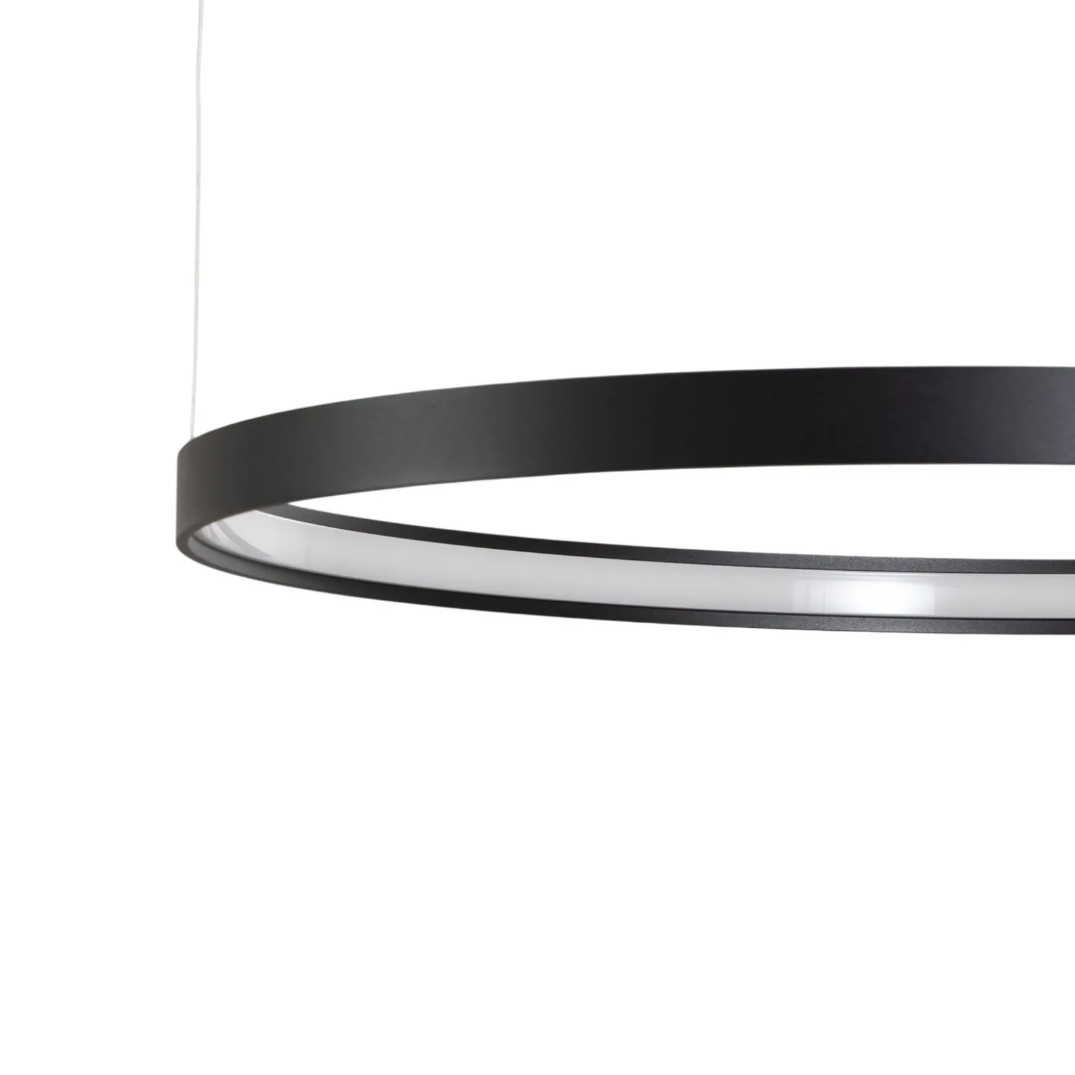 LED-Hängeleuchte Rio 78 waagerecht 3.000K schwarz