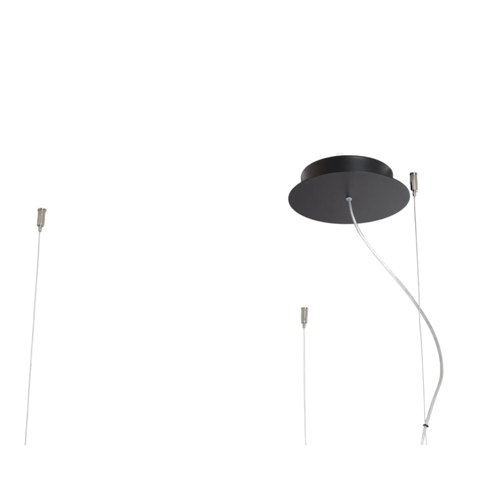 LED-Hängeleuchte Rio 78 waagerecht 3.000K schwarz
