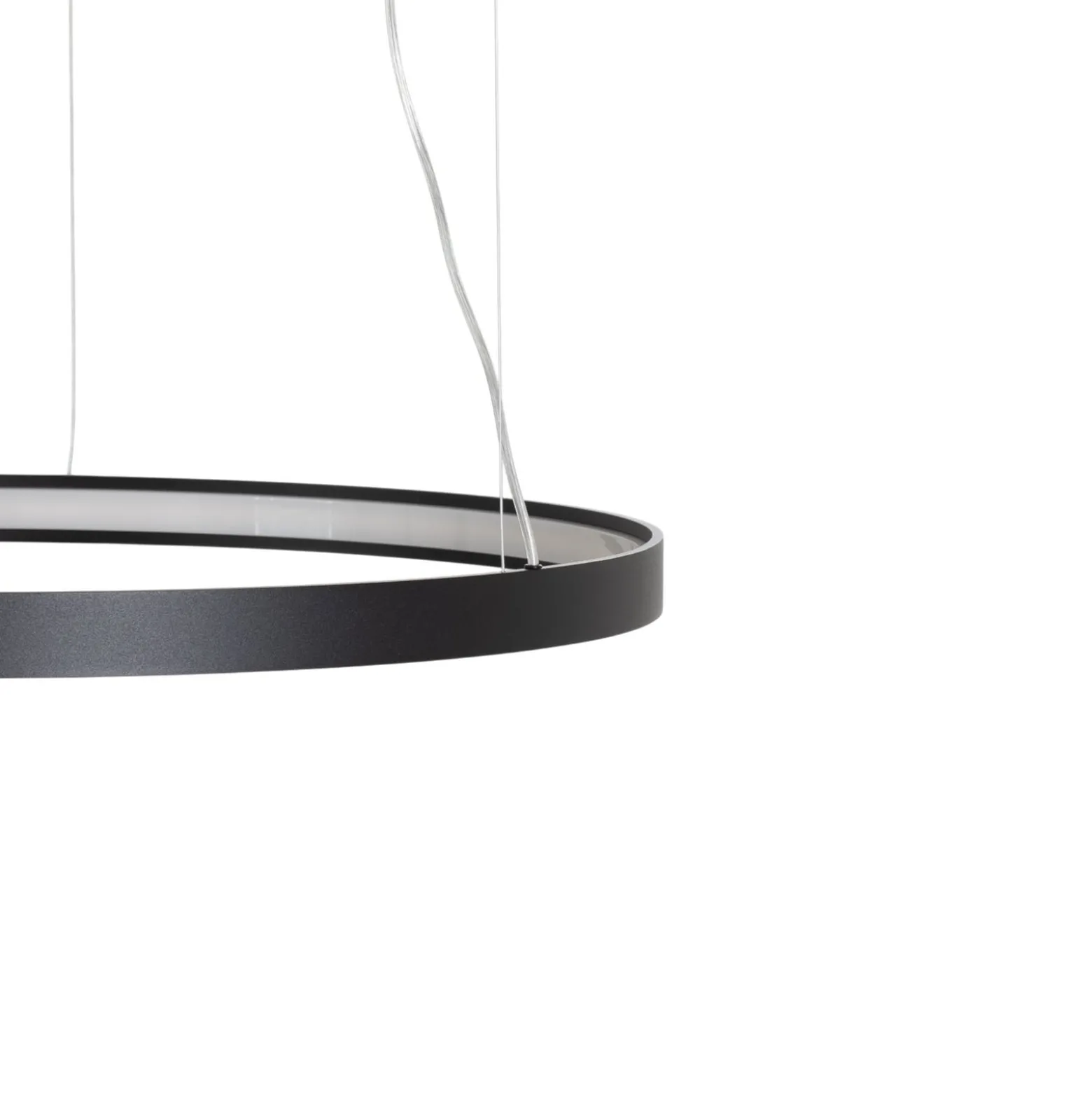 LED-Hängeleuchte Rio 78 waagerecht 3.000K schwarz