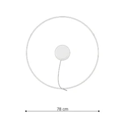 LED-Hängeleuchte Rio 78, waagerecht, 3.000 K, weiß