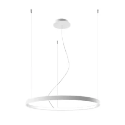 LED-Hängeleuchte Rio 78, waagerecht, 3.000 K, weiß