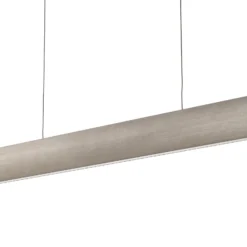 LED-Hängeleuchte Runa, nickel, Länge 92 cm