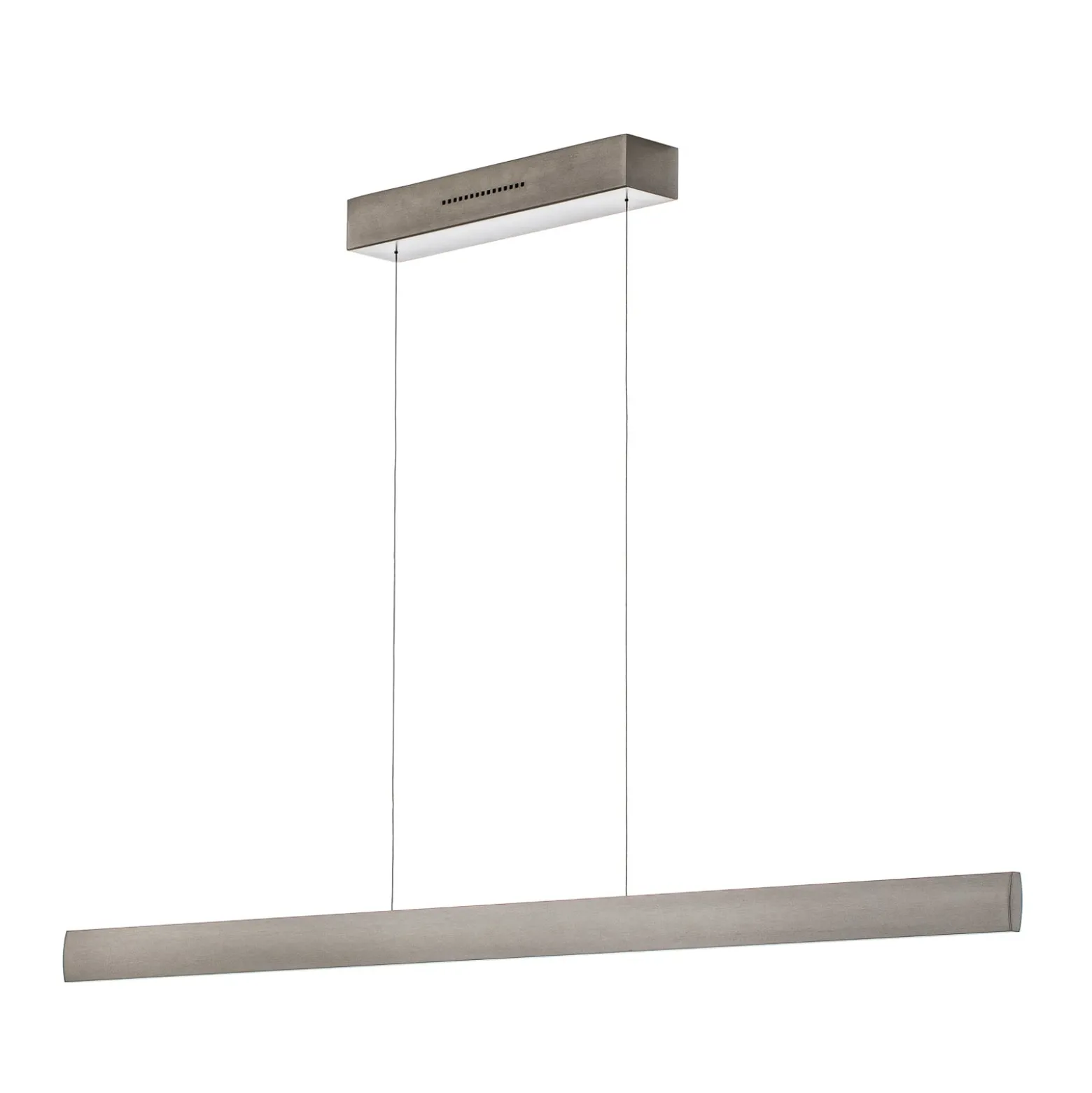 LED-Hängeleuchte Runa, nickel, Länge 132 cm