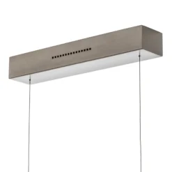 LED-Hängeleuchte Runa, nickel, Länge 132 cm