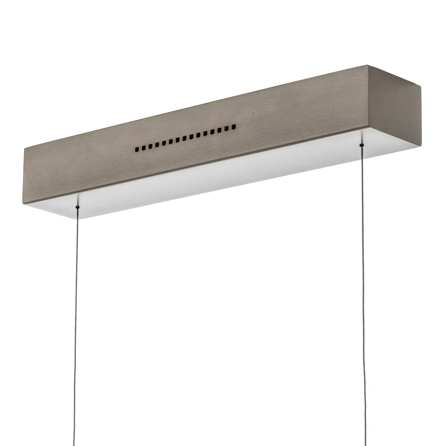LED-Hängeleuchte Runa, nickel, Länge 132 cm