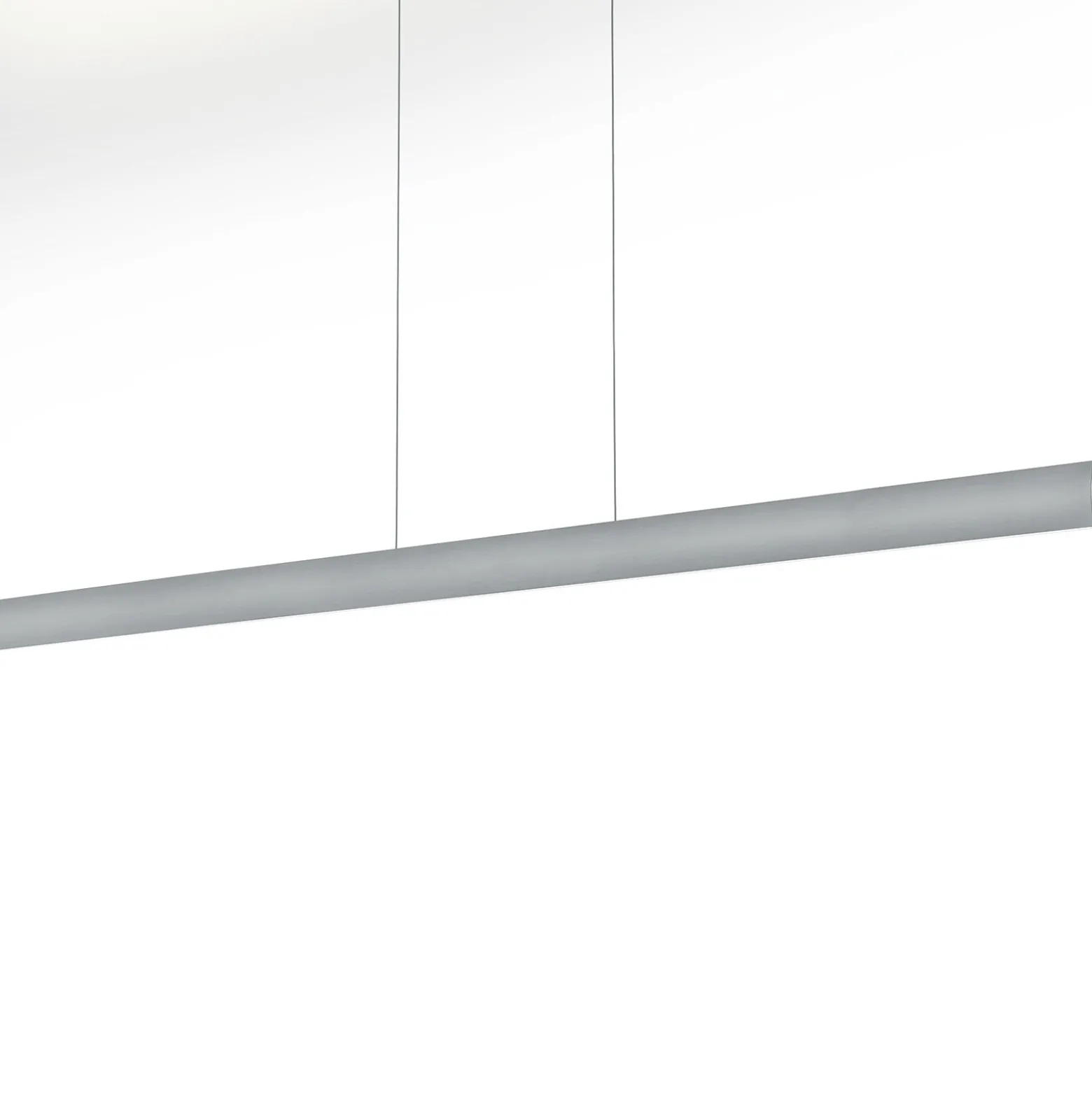 LED-Hängeleuchte Runa, nickel, Länge 152 cm
