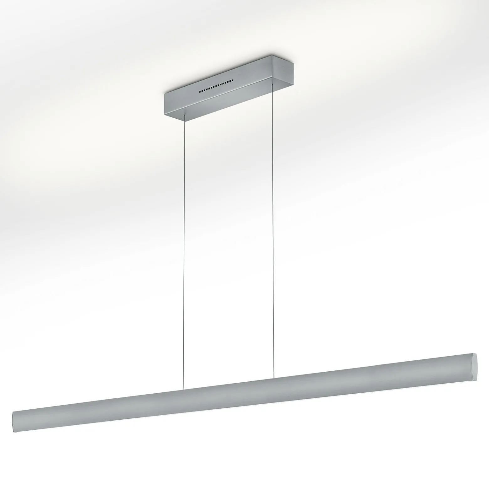 LED-Hängeleuchte Runa, nickel, Länge 152 cm