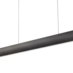 LED-Hängeleuchte Runa, schwarz, Länge 152 cm