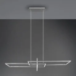 LED-Hängeleuchte Salinas, 3.000 K, nickel matt