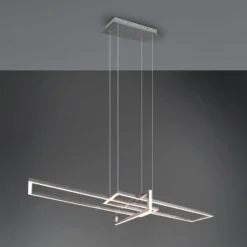 LED-Hängeleuchte Salinas, 3.000 K, nickel matt