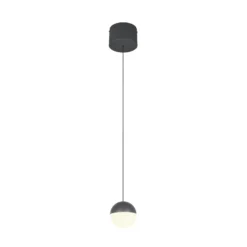 LED-Hängeleuchte Senta, anthrazit, Ø 10 cm, 3.000 K, 1-flg.