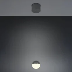 LED-Hängeleuchte Senta, anthrazit, Ø 10 cm, 3.000 K, 1-flg.