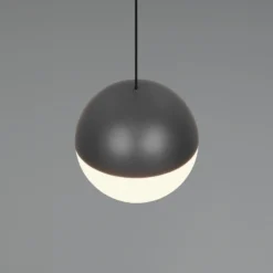 LED-Hängeleuchte Senta, anthrazit, Ø 10 cm, 3.000 K, 1-flg.