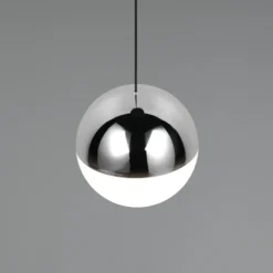 LED-Hängeleuchte Senta, chromfarben, Ø 10 cm, 4.000 K 1-flg.