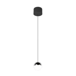 LED-Hängeleuchte Senta, chromfarben, Ø 10 cm, 4.000 K 1-flg.