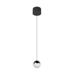 LED-Hängeleuchte Senta, chromfarben, Ø 10 cm, 4.000 K 1-flg.