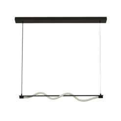 LED Hängeleuchte Serpent, schwarz/weiß, Metall, dimmbar