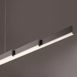 LED-Hängeleuchte Vayana, grau, Länge 189 cm, CCT Touchdimmer