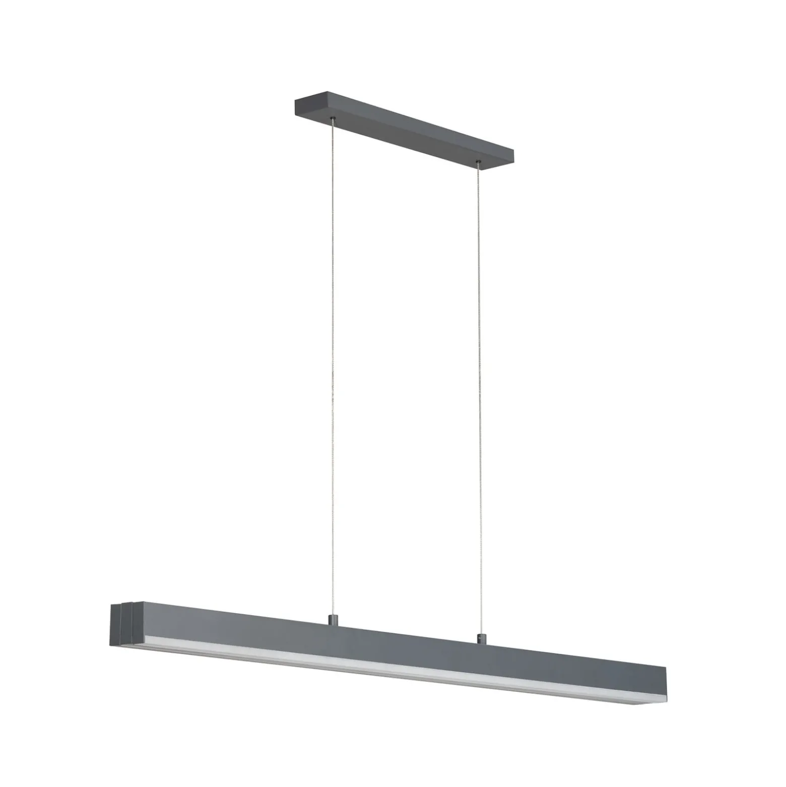 LED-Hängeleuchte Vayana, grau, Länge 189 cm, CCT Touchdimmer
