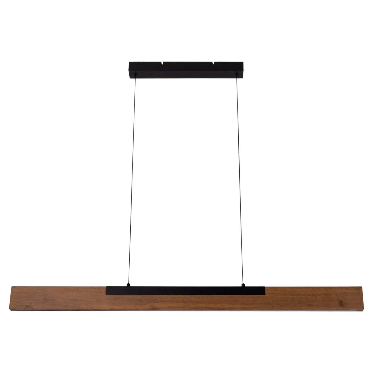LED-Hängeleuchte Wilma, Holz, Länge 122 cm, dimmbar