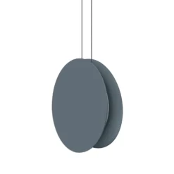 LED-Hängeleuchte Yo-Yo, grau, 2.700 K, Alu, PMMA, dimmbar