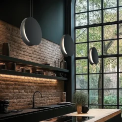 LED-Hängeleuchte Yo-Yo, grau, 2.700 K, Alu, PMMA, dimmbar