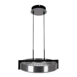 LED-Hängeleuchte Yvaris, silber, CCT, Fernbedienung