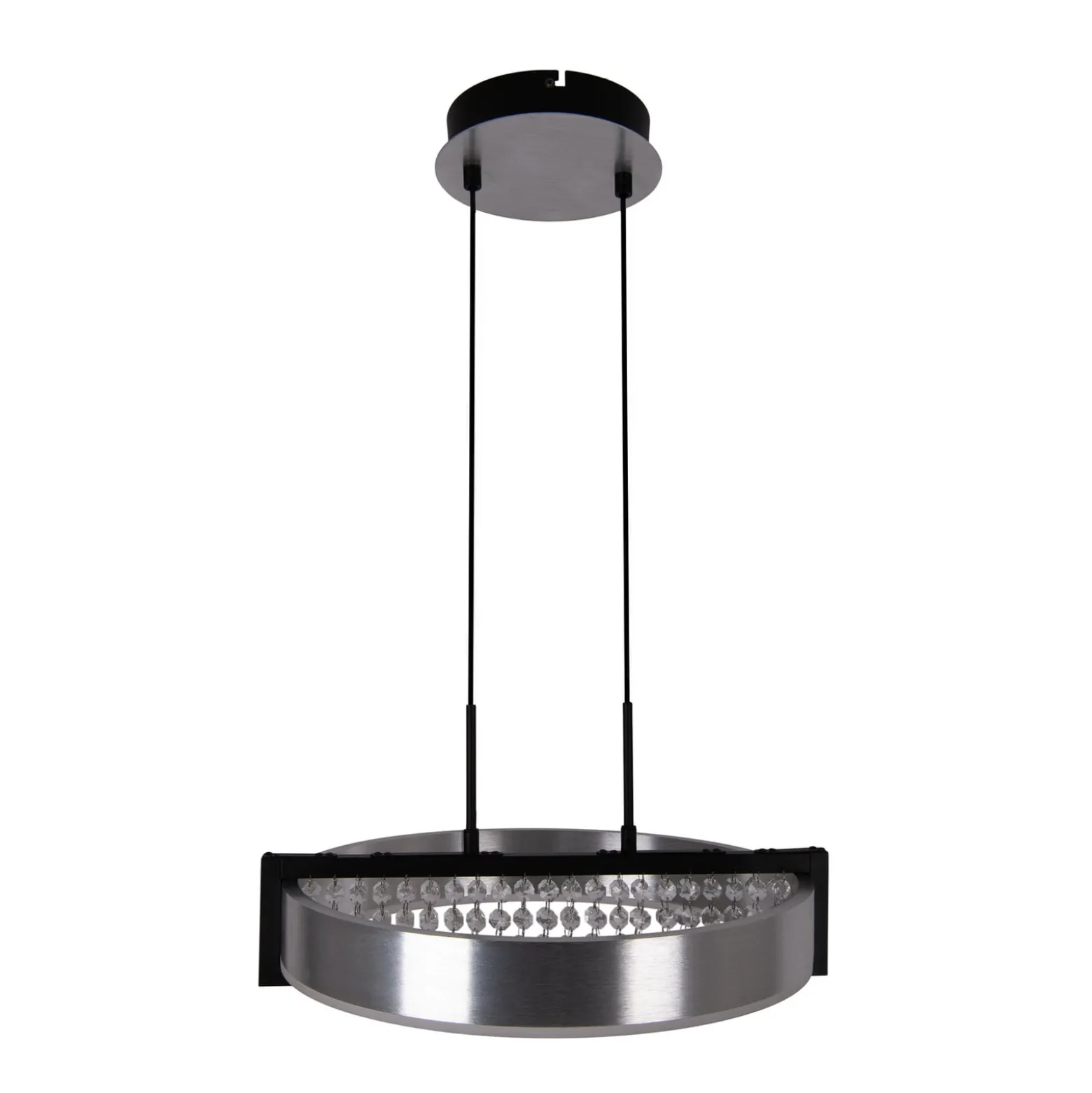 LED-Hängeleuchte Yvaris, silber, CCT, Fernbedienung