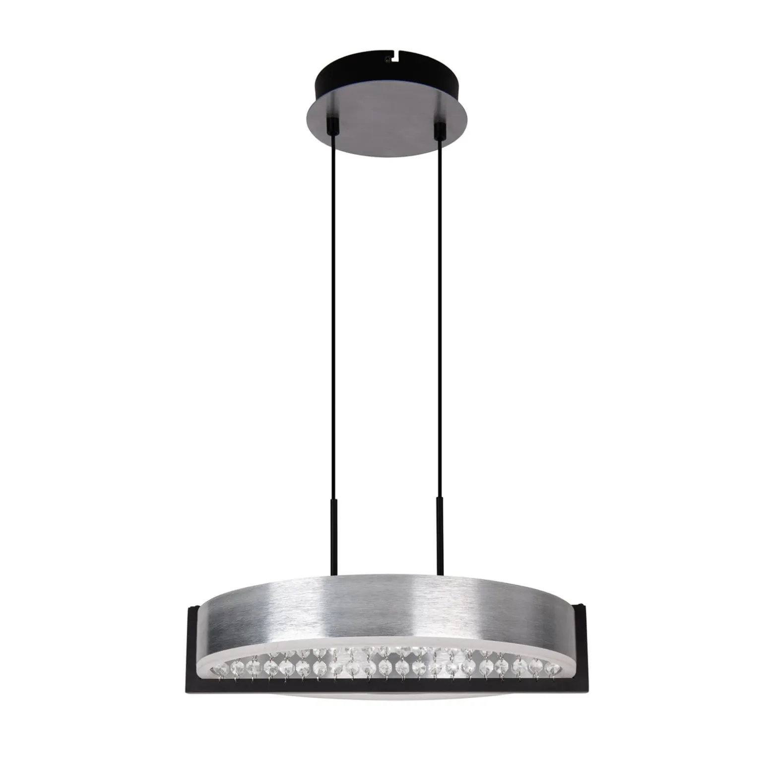 LED-Hängeleuchte Yvaris, silber, CCT, Fernbedienung
