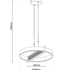LED-Hängeleuchte Yvaris, silber, CCT, Fernbedienung