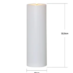 LED-Kerze Flamme Rak 32,5 cm weiß Kunststoff Batteriebetrieb