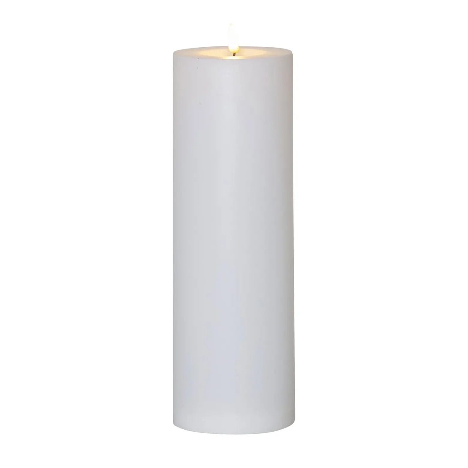LED-Kerze Flamme Rak 32,5 cm weiß Kunststoff Batteriebetrieb