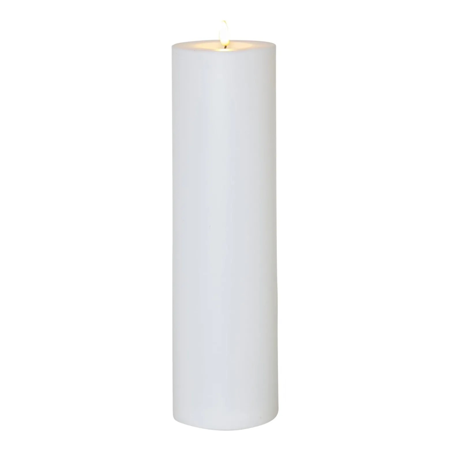 LED-Kerze Flamme Rak 37,5 cm weiß Kunststoff Batteriebetrieb