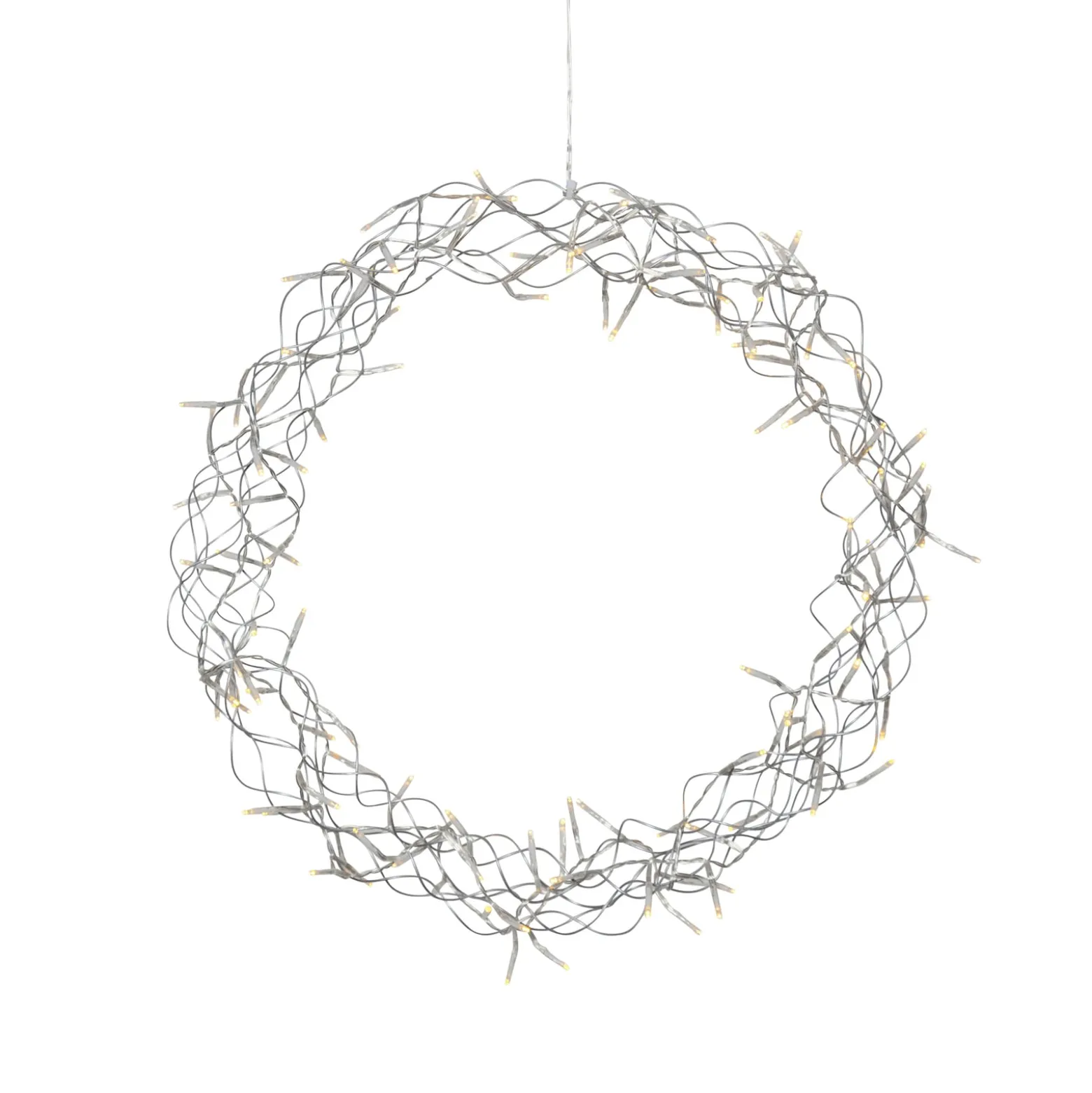 LED-Kranz Curly, warmweiß, Ø 50 cm