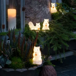 LED-Leuchtfiguren Eichhörnchen für außen, 5er-Set