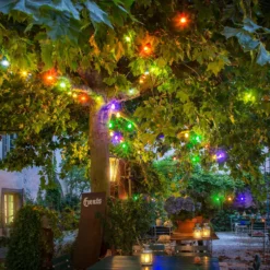 LED-Lichterkette Biergarten Erweiterung, bunt