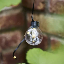 LED-Lichterkette Bolla, klar, Kunststoff Länge 5,3 m 20-flg.