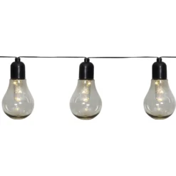 LED-Lichterkette Glow, Batterie, klar