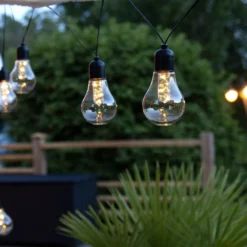 LED-Lichterkette Glow, Batterie, klar