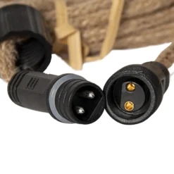 LED-Lichterkette Jutta Outdoor, 10-flg., 5 m, Jute, IP44