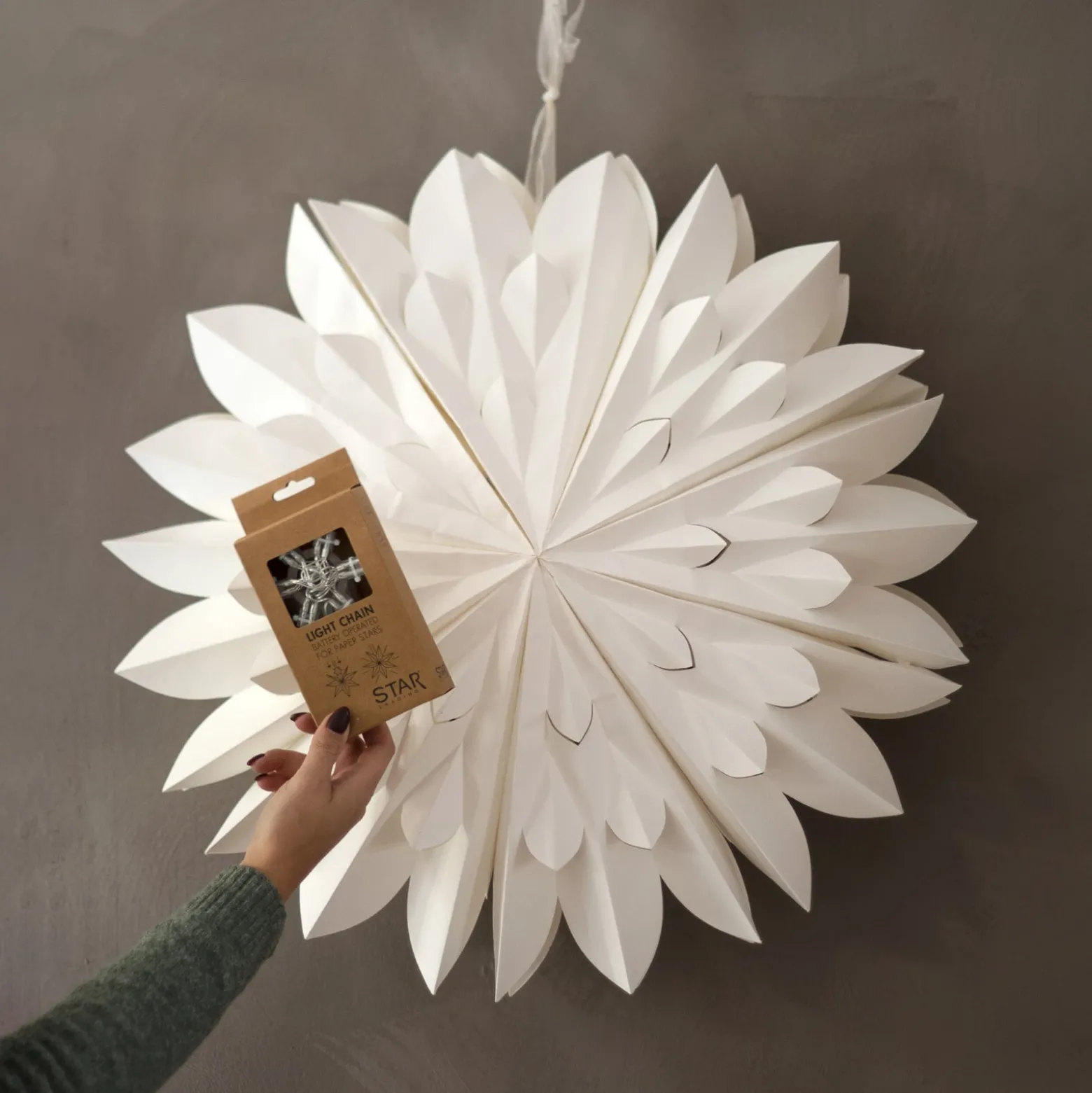 LED-Lichterkette Lighty Lichtring für Papiersterne