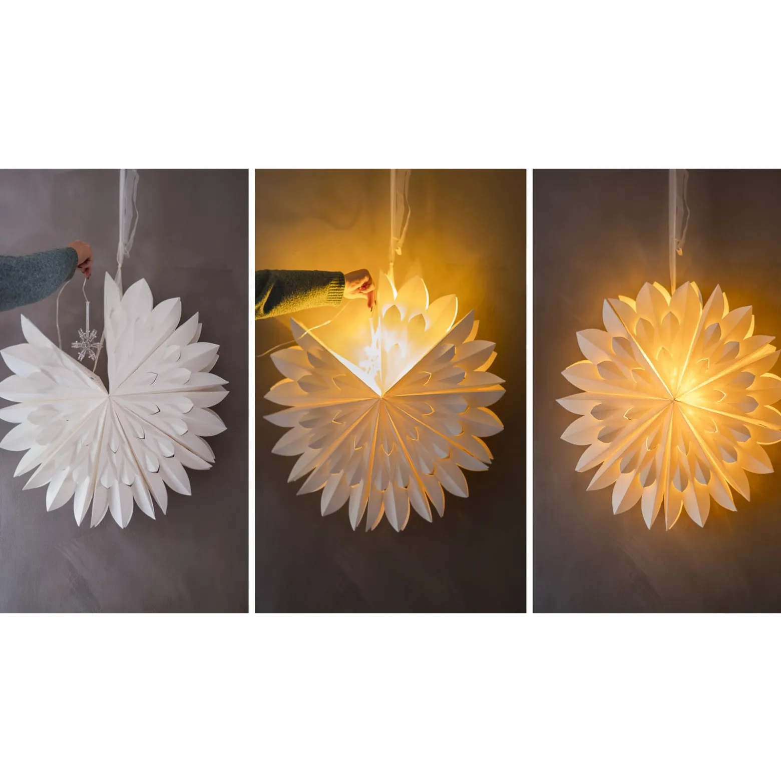 LED-Lichterkette Lighty Lichtring für Papiersterne