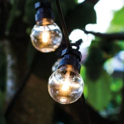LED-Lichterkette Lucas Start-Set klar, 10-fl., Solar/Stecker