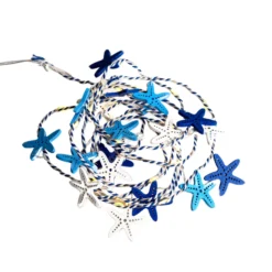 LED-Lichterkette Selma Starfish blau 20-flg. Batteriebetrieb