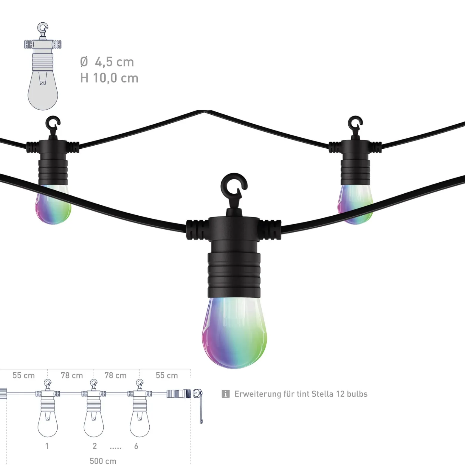 LED-Lichterkette tint Stella Extension Erweiterung