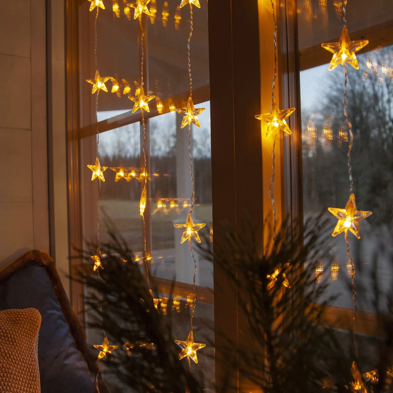 LED-Lichtervorhang Star Curtain, 30-flammig
